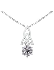 0.55 carats Round Diamond Celtic Trinity Knot Pendant