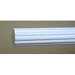 1-3/8 inch Wood Fluted Drapery Rod in White Finish - 6' long [CAPITOL CITY LUMBER]