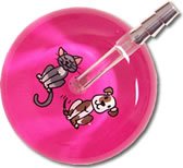 Kitty Kat + Doggie w/ Hot Pink Background Ultrascope Stethoscope