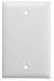 On-Q Blank Single-Gang Wall Plate (White)