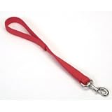 Coastal Pet Double-Ply Nylon Dog Leash Traffic Lead (Red, 18 Inch L x 1 Inch W)