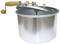 Old Fashioned Popcorn Popper, 5 Quart, for Stove Top, with Hand Crank Stir Paddle
