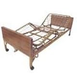 Drive Medical Full Electric Bed with Full Length Side Rails and 80 Inner Spring Mattress, Brown Vein 1 Ea, 15005BV PKG Drive Medical Full Electric Bed with Full Length Side Rails and 80 Inner Spring Mattress, Brown Vein 1 Ea, 15005BV PKG