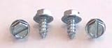 10 X 3/8 Self-Tapping Screws Slotted / Hex Washer Head / Type AB / Steel / Black Zinc / 8,000 Pc. Carton