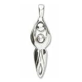 Moon Goddess Pendant in Sterling Silver