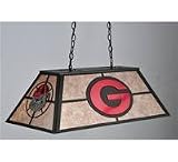 Meyda Tiffany 106370 Bronze Georgia Bulldogs Transitional Six Light Down Lighting Oblong Island / Bi