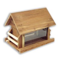 Perky Pet 50153 The Lodge Cedar Feeder, 8 lb capacity by 