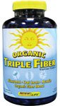 Organic Triple Fiber - Provides the natural balance of soluble, 150 caps,(Renew Life)
