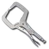 11 In Solid Tip Locking `C` Clamp