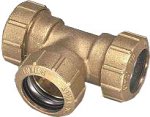 BEVO PE-Rohr-Verbindung T-St&uuml;ck, 2,5 cm (1 Zoll)x32 mm