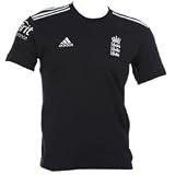 adidas ECB England Cricket T Shirt 2010 Legend/Slime Medium