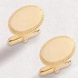 Colibri Gold Tone Cuff Links - ACL-004-Y