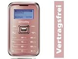 simvalley MOBILE Mini-Handy RX-180 Pico INOX PINK VERTRAGSFREI