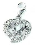 #1 Daughter, 14K Gold Diamond Charm