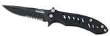 REMINGTON F.A.S.T. FOLDING KNIFEBlade: 3-5/8 Black Serrated Clip-Point / Handle: Black