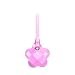 Swarovski Crystal Easter Christmas Pink Flower Charm/ornament on Ribbon