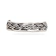 Oxidized Braided Toe Ring