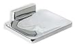 Industrial Grade 2VAL8 Soap Dish, Chrome