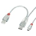 Lindy USB 2.0 Dual Power Y-Kabel Typ 2 x A Mini-B - Kabel, 31779
