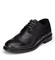 Leather Lace Up Brogue Shoes