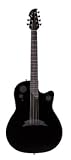 Ovation T357 Tangent Super-Shallow Bowl Cutaway Acoustic-Electric Guitar (Black)