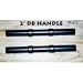 2" Thick Dumbbell HANDLE (CUSTOM BUILT) 2 FREE sets of "Squeezers" collars with this set DIMENSIONS: HANDLE 5" LONG LOADABLE ENDS 6.5" EA. 1" WELDED INSIDE COLLARS OVERALL LENGTH 20" WILL HOLD FOUR 25/35/45 LB OLYMPIC PLATES & COLLAR ON EACH SIDE SINGLE HANDLE WEIGHTS APPROX 6 LBS EACH (Click the title for larger photo and details)