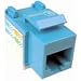 Cables Unlimited UTP-7100B-5 CAT-6 Keystone Jack, 5 Pack (Blue)