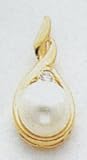 14kt Pearl & Diamond Pendant - XP246PLAA