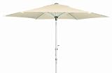 Doppler 431411820 Sonnenschirm Alupro II Kurbel 305 cm, 6-teilig, natur