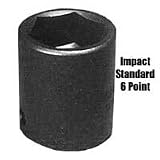 1 In Dr Impact Socket, 6 Pt, Std, 1-11/16 In