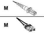 Cisco - Network cable - MT-RJ (M) - SC (M) - 1 m - fiber optic