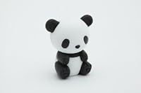 動物　ぱんだ（黒）消しゴム