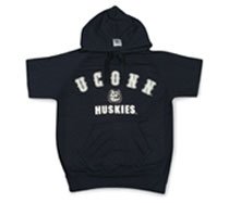Buy Connecticut Huskies Hooded Short Sleeve Sweatshirt by Star Struck