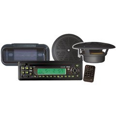 PYLE PLCD14MRKT Marine CD/MP3 Player Receiver with Speakers and Splash Proof Radio Cover