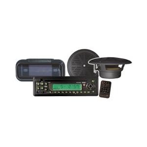 PYLE PLCD14MRKT Waterproof Marine CD/MP3 Player Receiver with Speaker and Splash Proof Radio Cover