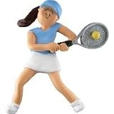 Tennis Ornament Present Topper (Hair Color=Brunette)