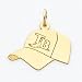 14K Tampa Bay Devil Rays Lg Baseball Cap Charm