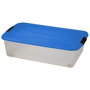 Caja para debajo de la cama, caja de almacenaje, caja de almacenamiento