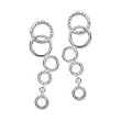 .925 Silver & CZ Bubble Earrings