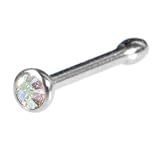 Swarovski Crystal Aurora Nose Bone