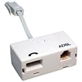 World of Data� - ADSL Microfilter - Premium Quality / BT Approved / Broadband & Phone Socket / Male to Female / Adapter / RJ11