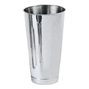 New 30 oz. (Ounce) Malt Cup Milkshake Cup Blender Cup Cocktail Mixing Cup Stainless Steel Commercial Grade