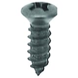 #8 x 1/2 Black Oxide w/6 Head Phillips Oval Head Tapping Screw, Pack of 100
