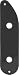 REPLACEMENT TELE® BASS CONTROL PLATE BLACK