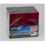 TDK Multi Colored - Storage CD slim jewel case (pack of 20 )