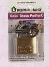 Helping Hand 40030 1-9/16" Brass Plated Padlock