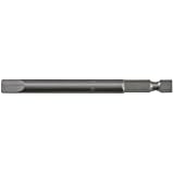 Milwaukee 48-30-2651 Slotted 3-1/2-Inch 1/4-Inch Hex Insert Power Bit for #10 Flat to #12 Round Screws