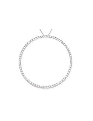 2 Carat Diamond 14K White Gold Circle of Love Pendant w/Chain