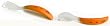 Thinkbaby BPA Free Fork and Spoon Set, Natrual/Orange