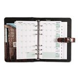 ACCO / DAY-TIMERS, INC. / DTM44422 / Croc Embossed Bonded Leather Starter Set, One Week/Spread, 3-3/4 x 6-3/4, Walnut / Sold as 1 EA